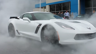 Man Picks Up 2015 Corvette Z06, Immediately Does Enormous Smoky Burnout